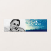 Begrafenis in liefdevolle geheugenwolken gedichten kaart (Buitenkant ongevouwen)