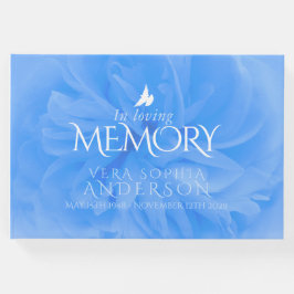 Begrafenis in liefdevolle herinnering blauw roos g gastenboek