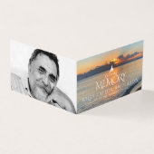 Begrafenis in liefdevolle herinnering ochtend stra kaart (Buitenkant)