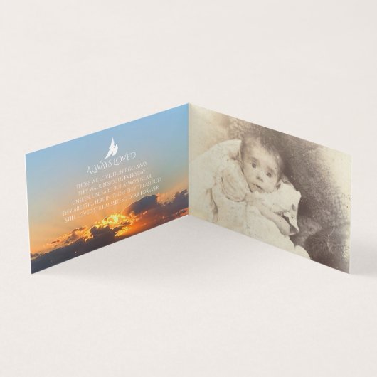 Begrafenis in liefdevolle herinnering ochtend stra kaart (Binnen)