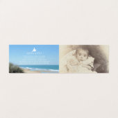 Begrafenis in liefdevolle herinnering strand gedic kaart (Binnenkant ongevouwen)