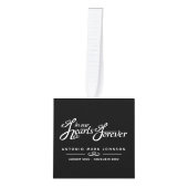 Begrafenis in ons hart mono foto herinnering decoratie (Voorkant)