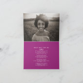 Begrafenis in ons hart voor altijd paarse gedichte aankondiging (Binnen)