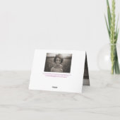 Begrafenis in ons hart voor altijd paarse gedichte aankondiging (Achterkant)