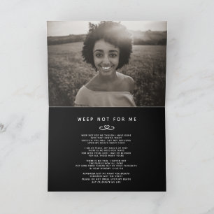 Begrafenis in ons hart voor altijd zwart gedicht kaart