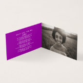 Begrafenis in ons hart voor eeuwig mauve gedichten kaart (Binnen)