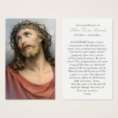 Begrafenis Jezus Kroon Gebed Sympathie Kaarten Visitekaartjes (Voorkant /achterkant)