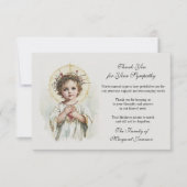 Begrafenis Katholiek gedenkteken Jezus condoleert Bedankkaart (Voorkant)