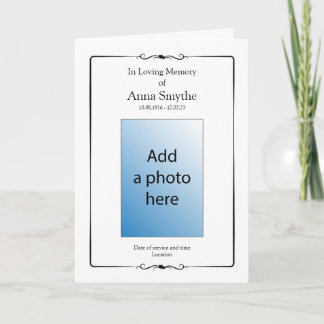 begrafenis | Klassieke servicevolgorde Aankondiging