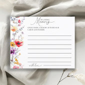 Begrafenis Kleurrijke Wildflower "Deel een herinne