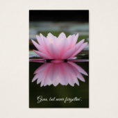 Begrafenis Lily Vijver Memorial Gebed Sympathie Ca Visitekaartje (Voorkant)