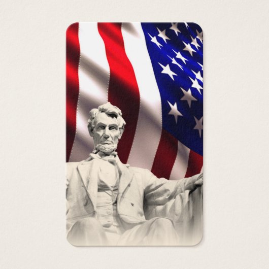 Begrafenis Lincoln Memorial Gebed Sympathie Cards Visitekaartje (Voorkant)