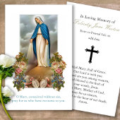 Begrafenis Maagd Maria Medaille Gebed Sympathie Ka Visitekaartjes