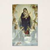 Begrafenis Maagd Met Engelen Gebed Sympathie Kaart (Voorkant)