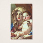 Begrafenis Madonna Goldfinch Gebed Sympathie Cards Visitekaartje (Voorkant)