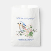 Begrafenis Memorial Liefdevolle Geheugen Vogel Zaa Bedankzakje (Voorkant)