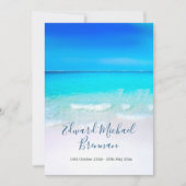 Begrafenis Memorial Ocean Zee Scene Kaart (Voorkant)