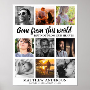 begrafenis   Memorial Photo Collage Poster