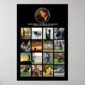 Begrafenis Memorial Photo Life Celebration Poster (Voorkant)