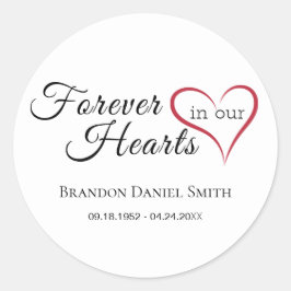 Begrafenis Memorial Sympathy Sticker
