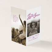 Begrafenis onze harten voor altijd violette foto g kaart (Buitenkant)