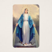 Begrafenis Onze Lieve Vrouw van Genade Gebed Sympa Visitekaartjes (Voorkant)