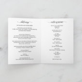 Begrafenis Orde van Dienst Foto Memorial Opgevouwe Programma (Binnen)