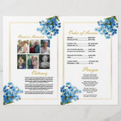 Begrafenis Orde van Levensduur Vergeet Mij Knoop Flyer (Achterkant)