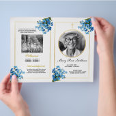 Begrafenis Orde van Levensduur Vergeet Mij Knoop Flyer (Hand)