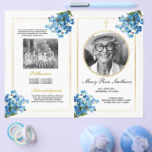 Begrafenis Orde van Levensduur Vergeet Mij Knoop Flyer (Enkel)