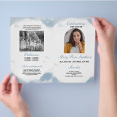 Begrafenis Orde van Levensduur Wolken Vogels Flyer (Hand)