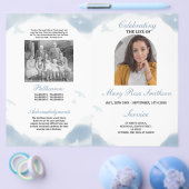 Begrafenis Orde van Levensduur Wolken Vogels Flyer (Enkel)