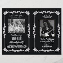 Begrafenis Orde van Service Gothic Rock Zwart Flyer
