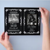 Begrafenis Orde van Service Gothic Rock Zwart Flyer (Hand)