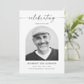 Begrafenis overlijdensopdracht van de dienst Foto Programmakaart (Staand voorkant)