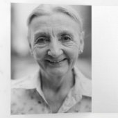 Begrafenis overlijdensvolgorde van de dienst Foto Drieluik Programma (Binnenzijde eerst)