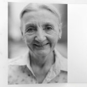 Begrafenis overlijdensvolgorde van de dienst Foto  Drieluik Programma (Binnenzijde eerst)