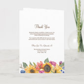 Begrafenis overlijdensvolgorde van de dienst Fotop Kaart (Achterkant)