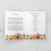 Begrafenis overlijdensvolgorde van de dienst Fotop Kaart (Binnen)