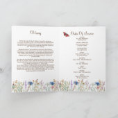 Begrafenis overlijdensvolgorde van de dienst Fotop Kaart (Binnen)