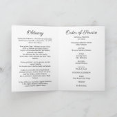 Begrafenis overlijdensvolgorde van de dienst Fotop Programma (Binnen)