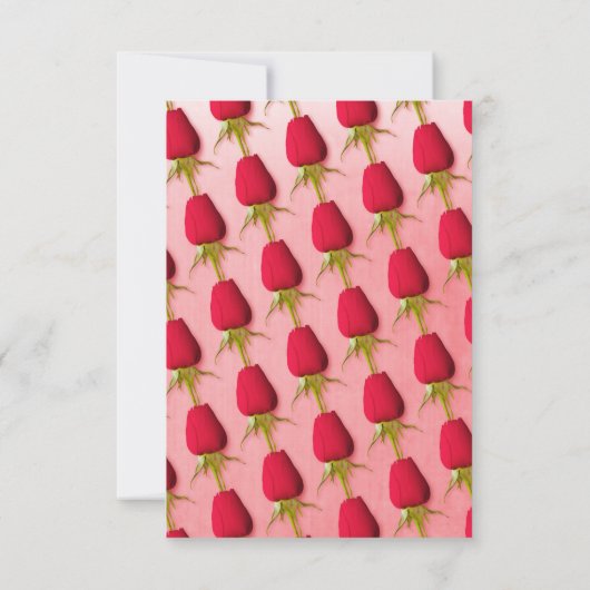 Begrafenis rode roos foto familie dank u kaart (Achterkant)