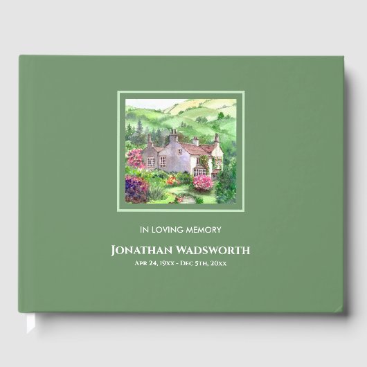 Begrafenis Rydal Mount William Wordsworth Home Gastenboek (Voorkant)