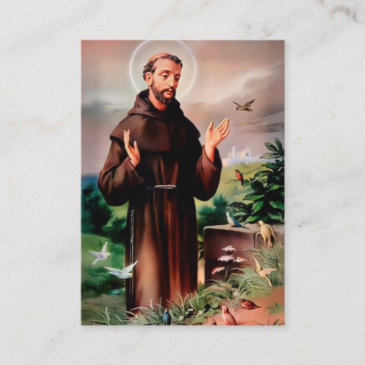 Begrafenis Sint Franciscus van Assisi Sympathie Ge Visitekaartje (Voorkant)