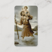 Begrafenis St Christopher Gebed Sympathie Kaarten Visitekaartje (Voorkant)