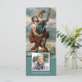 Begrafenis St Christopher Memorial Dank u kaart (Staand voorkant)