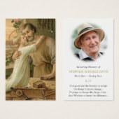 Begrafenis St Joseph De Arbeider Gebed Sympathie K Visitekaartje (Voorkant /achterkant)