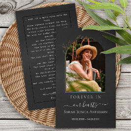 Begrafenis Sympathy Foto Memorial Prayer Kaart Visitekaartje