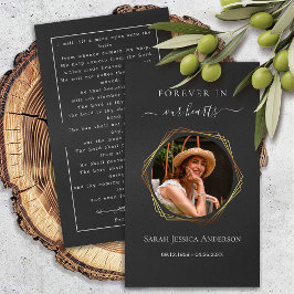 Begrafenis Sympathy Foto Memorial Prayer Kaart Visitekaartje