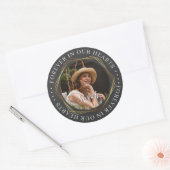 Begrafenis Sympathy Foto Memorial Sticker (Envelop)